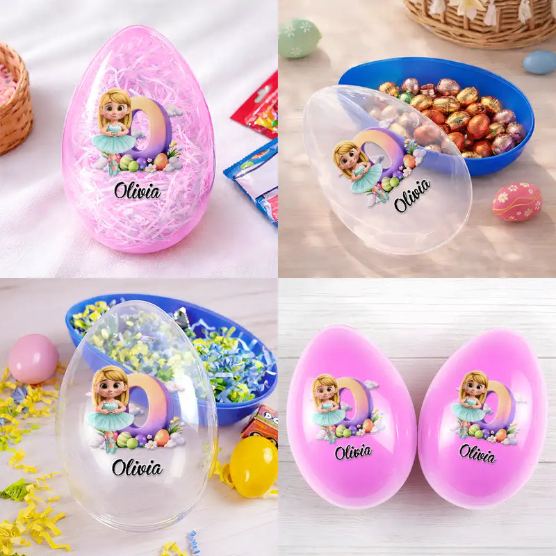 Ballerina Girl Alphabet - Personalized Fillable Egg