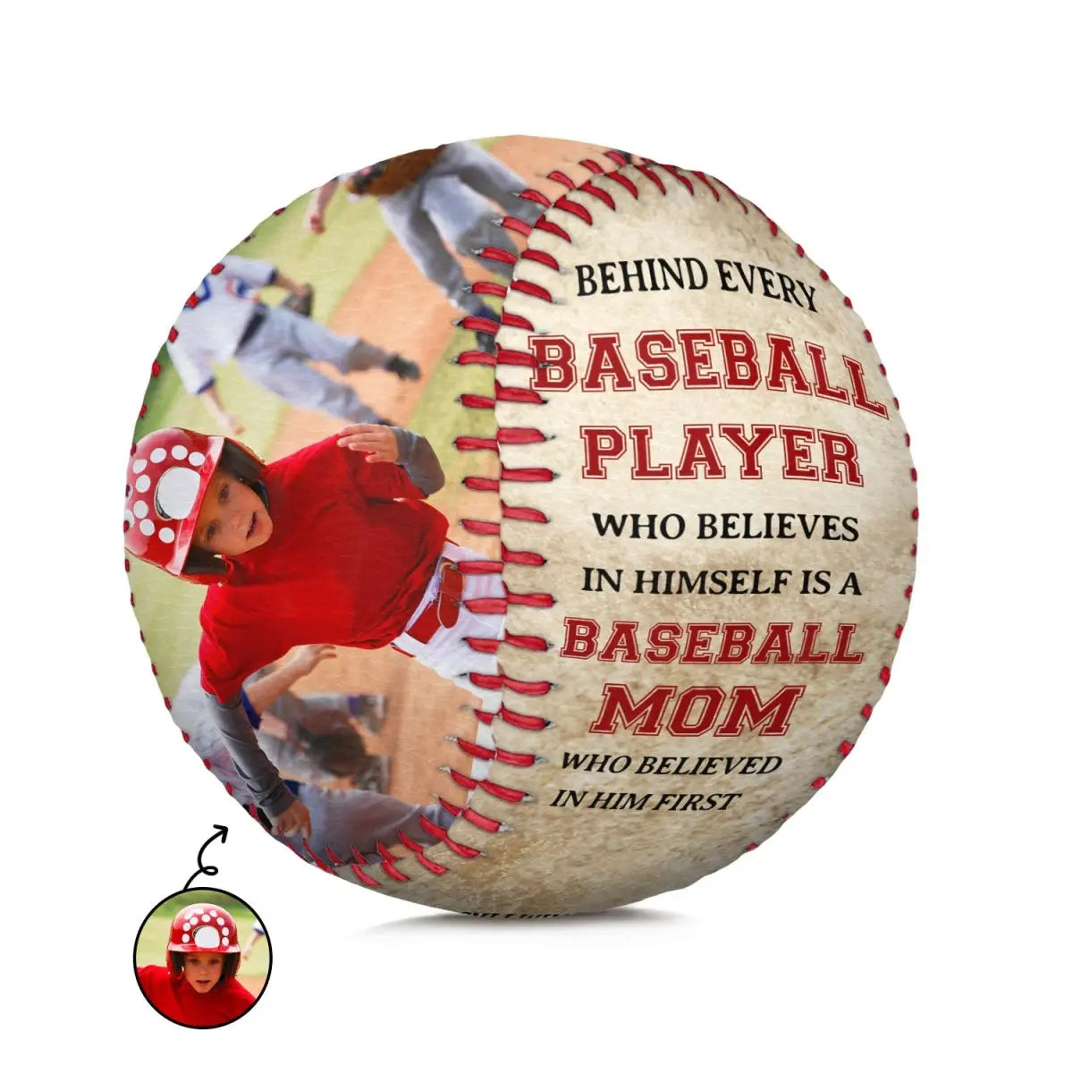 Baseball, Softball Players  - Custom Photo Behind Every Baseball Player - Personalized Baseball, Softball Baseball The Next Custom Gift