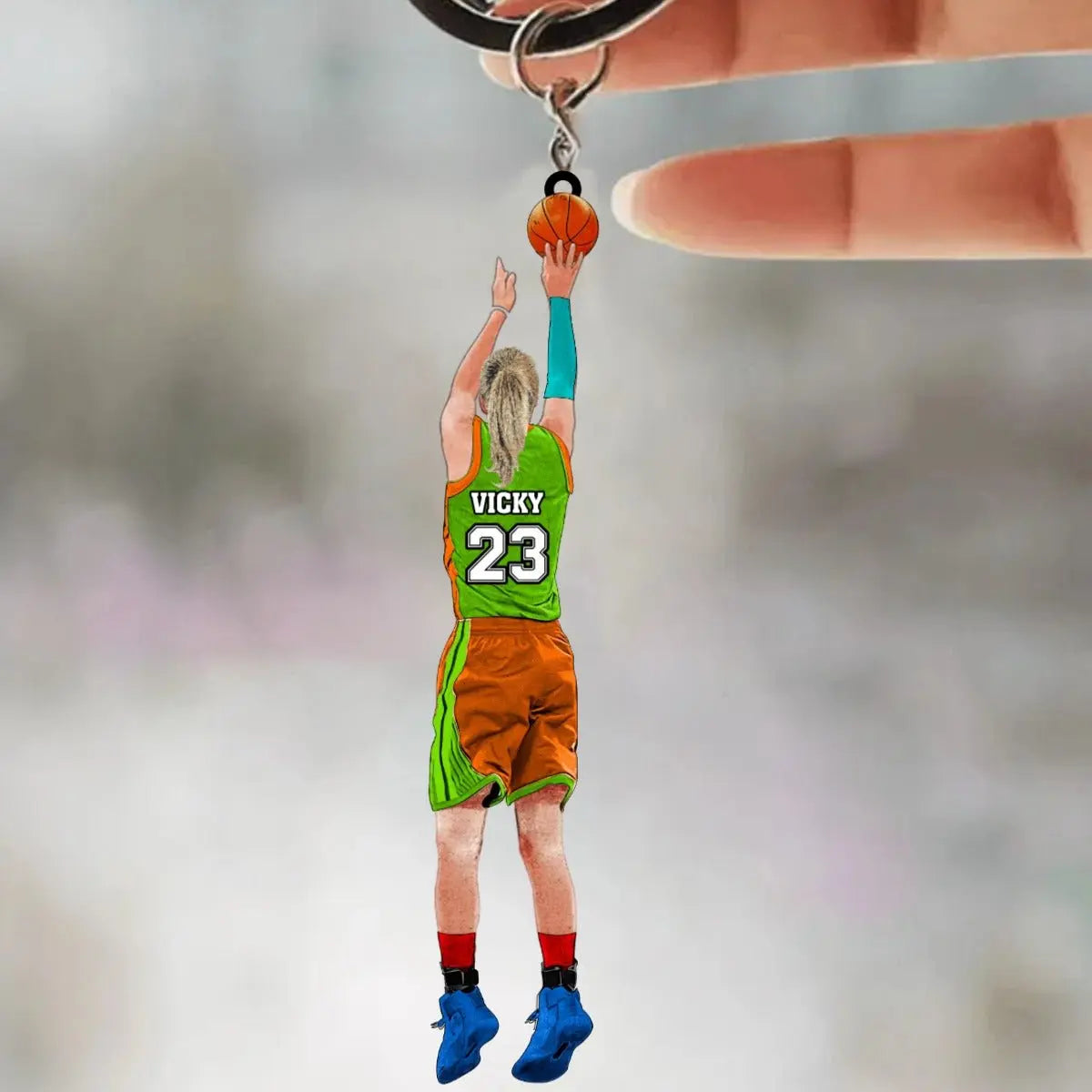 Basketball Lovers- Basketball Girl - Personalized Acrylic Keychain Keychain The Next Custom Gift