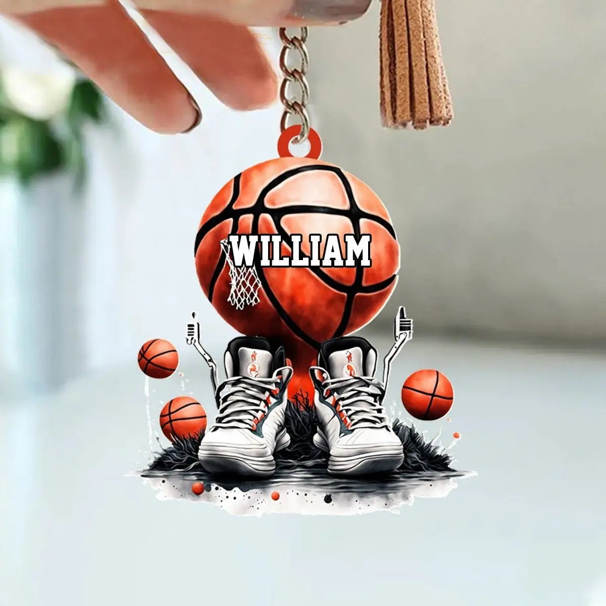 Basketball Lovers- This Is My Basketball And Sneakers - Personalized Acrylic Keychain Keychain The Next Custom Gift