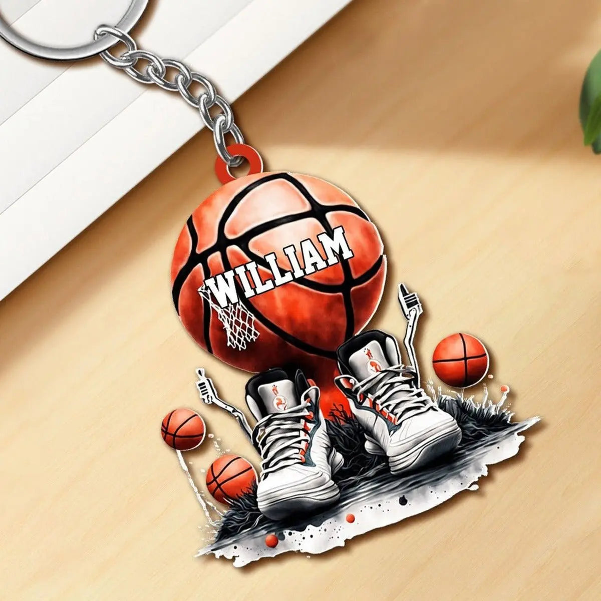 Basketball Lovers- This Is My Basketball And Sneakers - Personalized Acrylic Keychain Keychain The Next Custom Gift