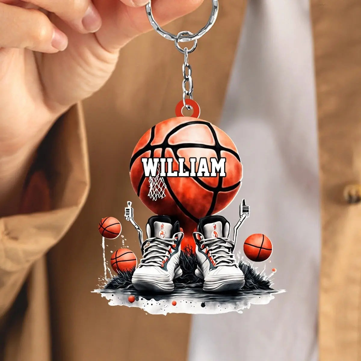 Basketball Lovers- This Is My Basketball And Sneakers - Personalized Acrylic Keychain Keychain The Next Custom Gift