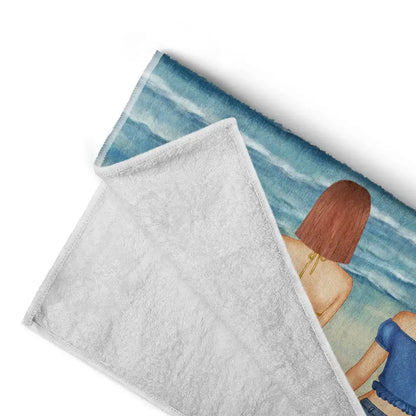 Beach Bestie Friends Don't Let Friends Beach Alone - Personalized Beach Towel  The Next Custom Gift