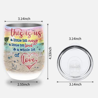 Beach Couple This Is Us Custom Wine Tumbler