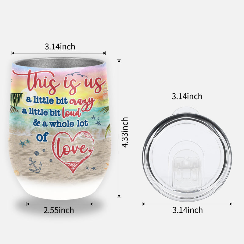 Beach Couple This Is Us Custom Wine Tumbler