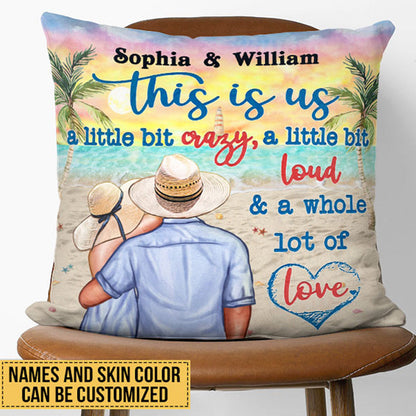Beach Couple Married Dressed This Is Us Custom Pillow