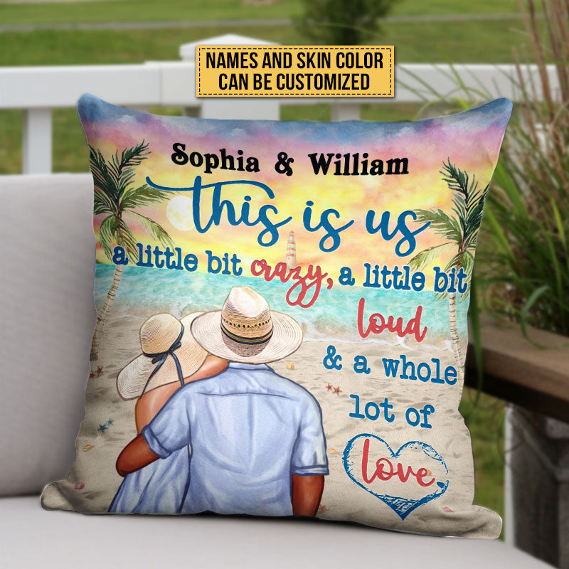 Beach Couple Married Dressed This Is Us Custom Pillow