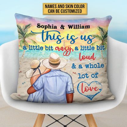 Beach Couple Married Dressed This Is Us Custom Pillow