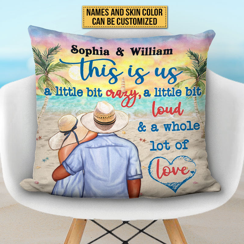 Beach Couple Married Dressed This Is Us Custom Pillow