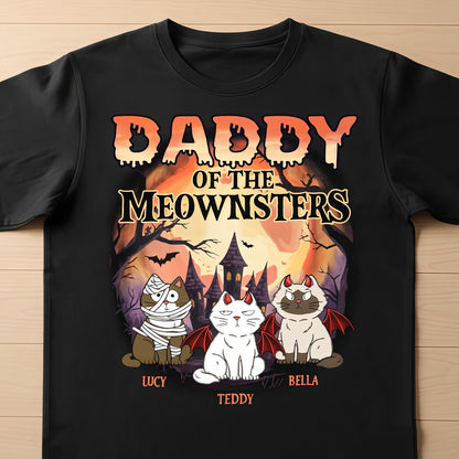 Custom Unisex Long Sleeve T-Shirt - Personalized Halloween Birthday Gifts For Cat Lovers, Cat Mom And Dad - The Purrfect Nightmare