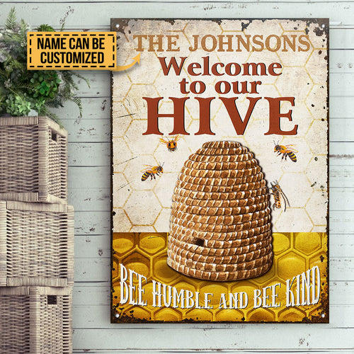 Bee Humble And Bee Kind Custom Classic Metal Signs