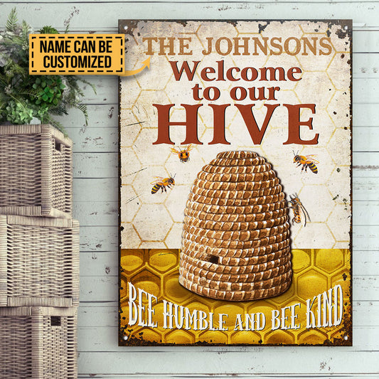 Bee Humble And Bee Kind Custom Classic Metal Signs