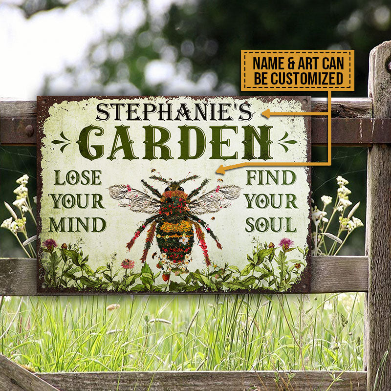 Lose Your Mind Custom Classic Metal Signs, Perfect Gift For Gardener