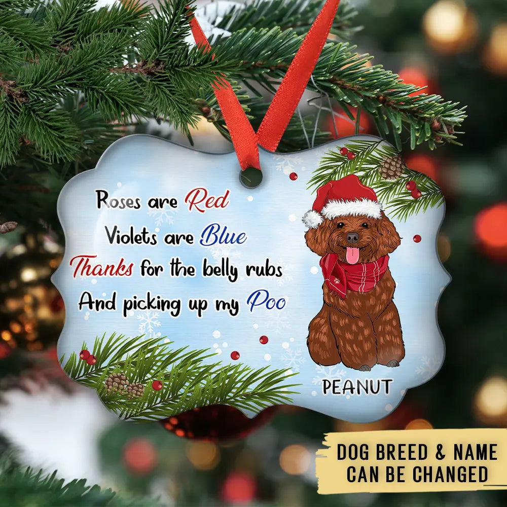 Belly Rubs - Personalized Custom Aluminum Ornament Ornament The Next Custom Gift