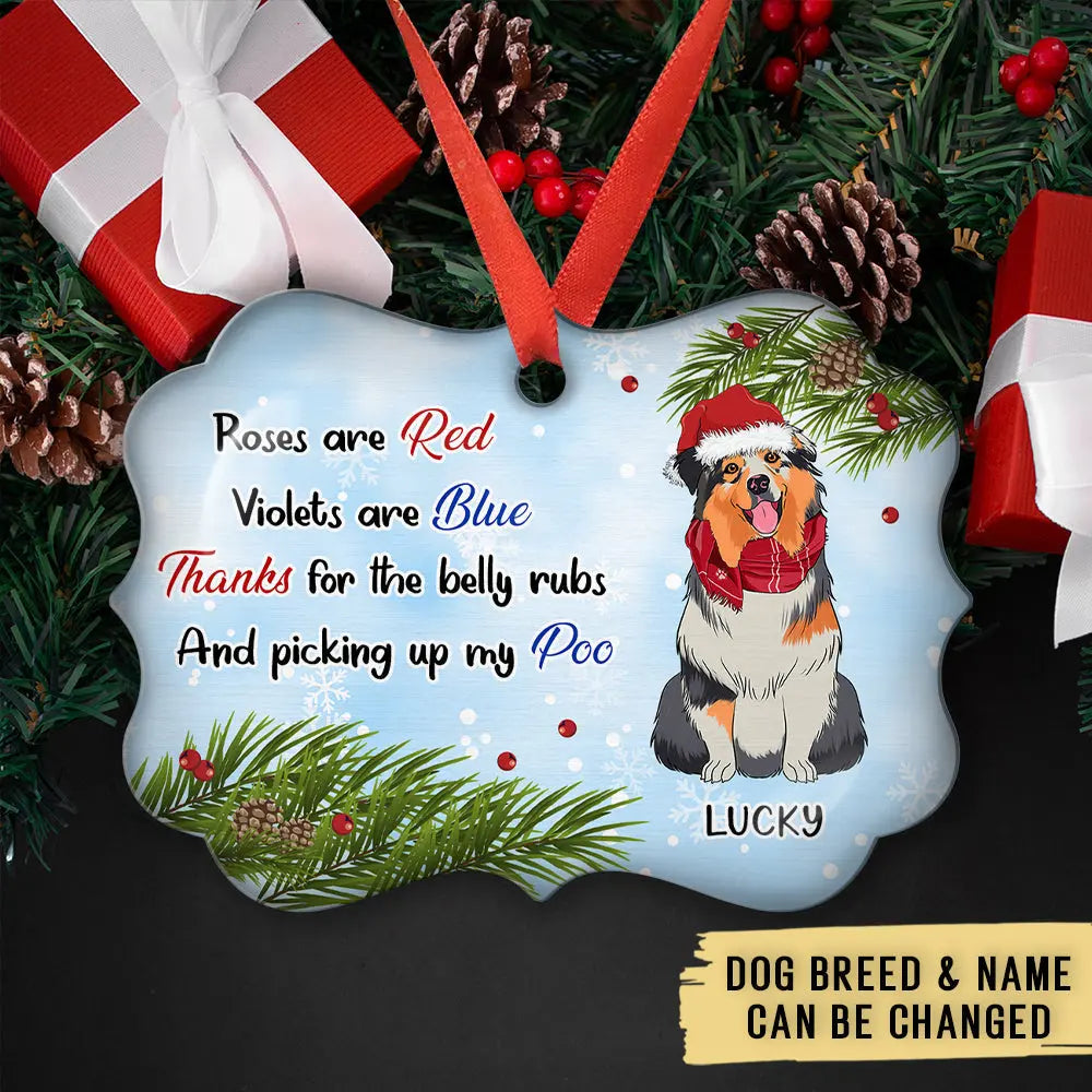 Belly Rubs - Personalized Custom Aluminum Ornament Ornament The Next Custom Gift