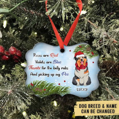 Belly Rubs - Personalized Custom Aluminum Ornament Ornament The Next Custom Gift