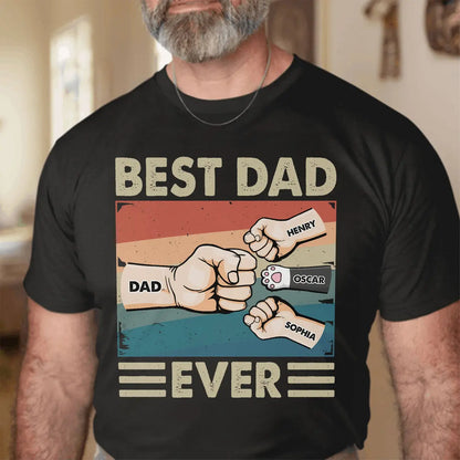 Best Dad Ever - Cartoon Version - Personalized Shirt Shirts & Tops The Next Custom Gift