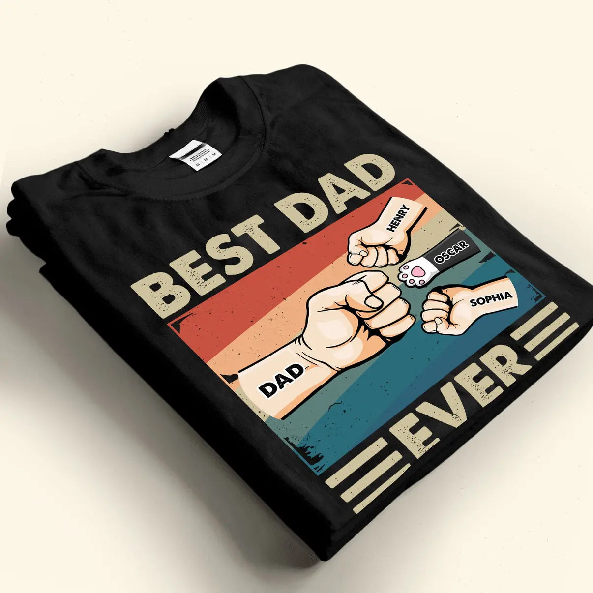 Best Dad Ever - Cartoon Version - Personalized Shirt Shirts & Tops The Next Custom Gift