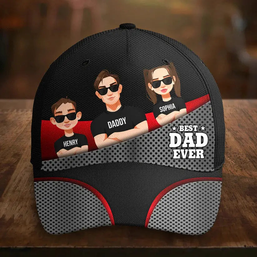 Best Dad Ever New Version - Personalized Classic Cap Hat The Next Custom Gift