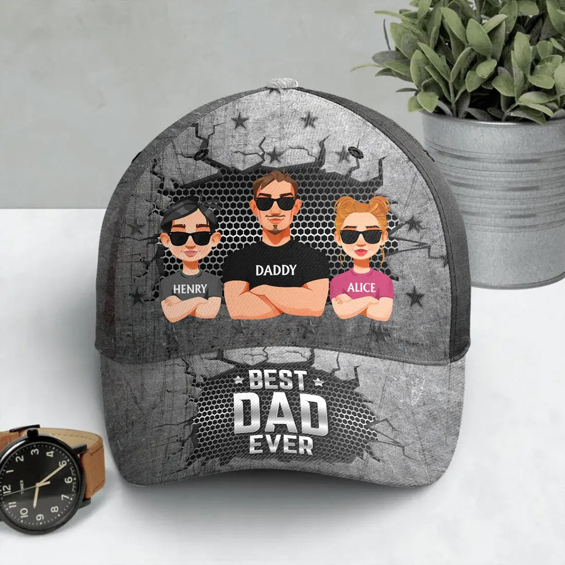 Best Dad Ever - Personalized Classic Cap Hat The Next Custom Gift