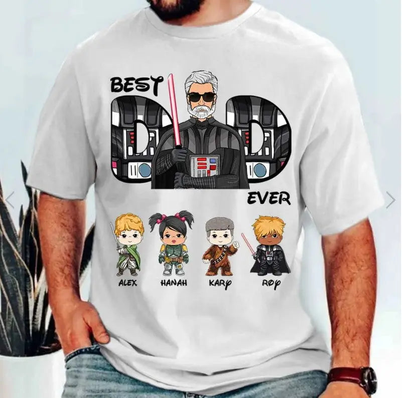 Best Dad Ever Personalized Shirt Gift For Dad vr2 Shirts & Tops The Next Custom Gift