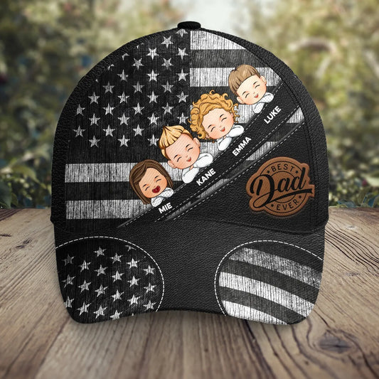 Best Dad Ever Ver 2 - Personalized Classic Cap Hat The Next Custom Gift