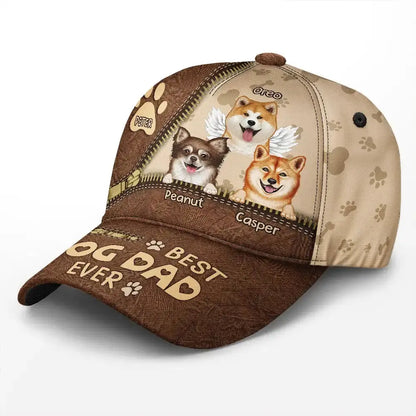 Best Dog Dad Dog Mom Ever - Personalized Classic Cap Hat The Next Custom Gift