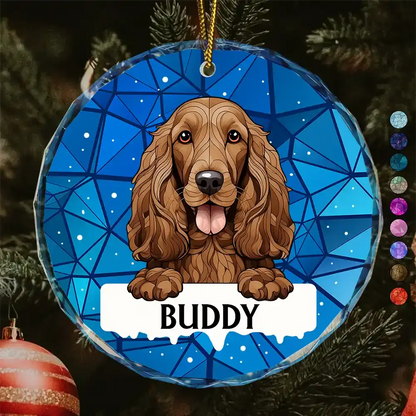 Best Friend For Life Dog Cat Christmas - Personalized Circle Acrylic Ornament Ornament The Next Custom Gift