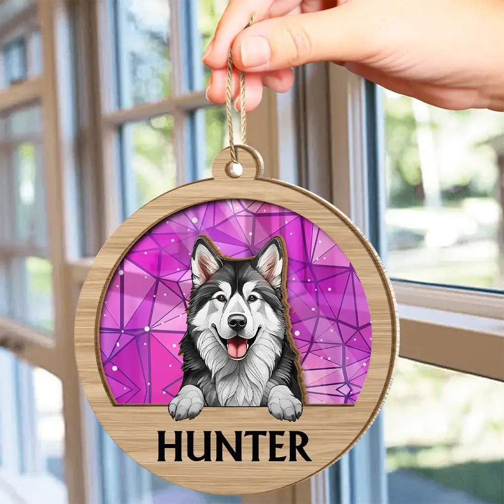 Best Friend For Life Dog Cat Christmas - Personalized Suncatcher Ornament Ornament The Next Custom Gift