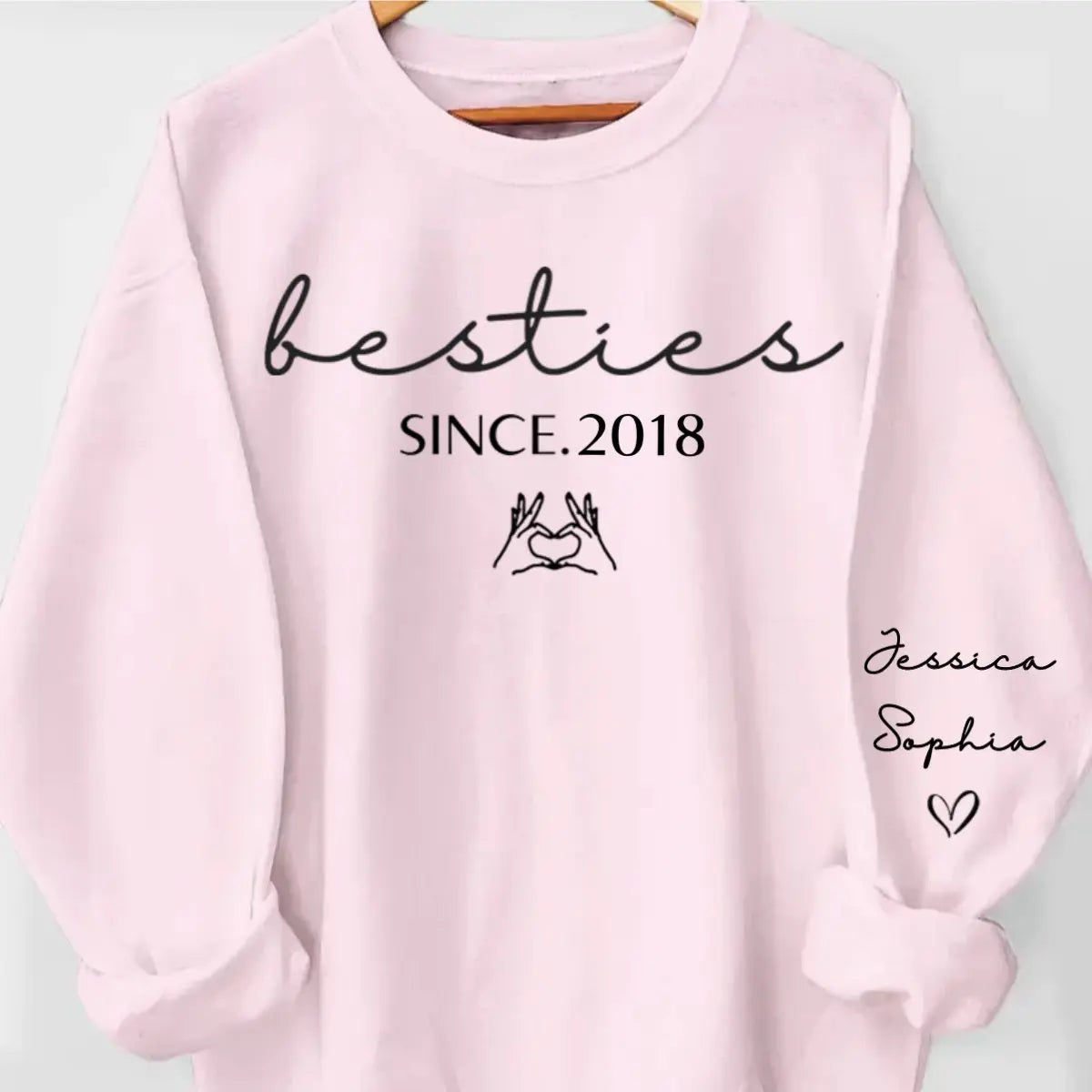 Besties - A Pinky Promise Of Us - Personalized Sweatshirt (BU) Shirts & Tops The Next Custom Gift