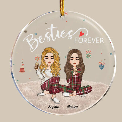 Besties Forever - Personalized Friends Ornament ornament The Next Custom Gift