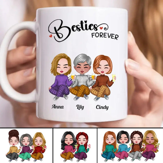 Besties Forever - Personalized Mug (NN) mug The Next Custom Gift