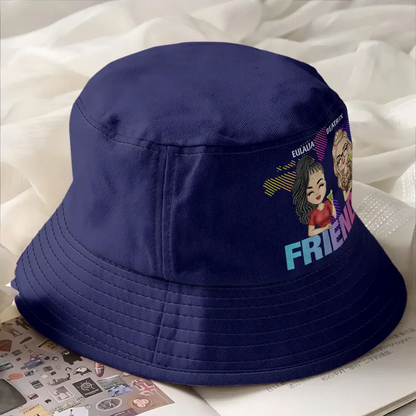 Besties Trip Travel Buddies - Personalized Bucket Hat
