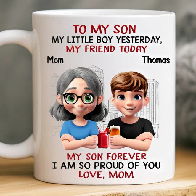 Custom Mug - Personalized Birthday Gifts For Mom, Son - My Choice, My Child, My Love