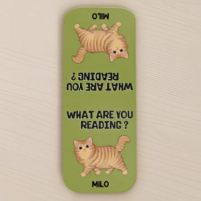 Custom Leather Magnetic Bookmark - Personalized Bookish Gifts For Book Lovers, Bookworms, Dog Dad And Mom, Cat Owners - Lost In A Good Book