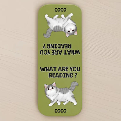 Custom Leather Magnetic Bookmark - Personalized Bookish Gifts For Book Lovers, Bookworms, Dog Dad And Mom, Cat Owners - Lost In A Good Book