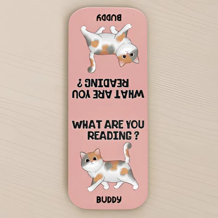 Custom Leather Magnetic Bookmark - Personalized Bookish Gifts For Book Lovers, Bookworms, Dog Dad And Mom, Cat Owners - Lost In A Good Book