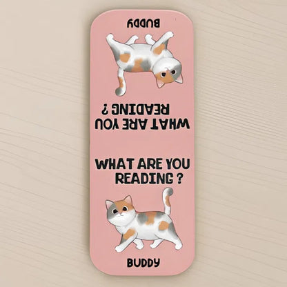 Custom Leather Magnetic Bookmark - Personalized Bookish Gifts For Book Lovers, Bookworms, Dog Dad And Mom, Cat Owners - Lost In A Good Book