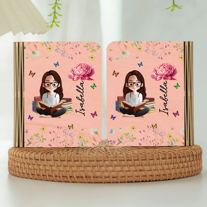 Birth Flower Book Lovers - Personalized Book Lamp