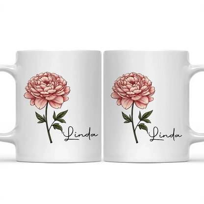 Birth Month Flowers Bloom Where You're Planted - Personalized Mug Mug The Next Custom Gift