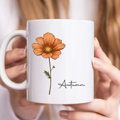 Birth Month Flowers Bloom Where You're Planted - Personalized Mug Mug The Next Custom Gift