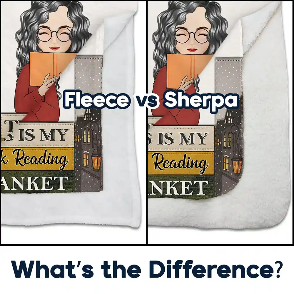 Birth Flower Book Reading Blanket - Personalized Blanket