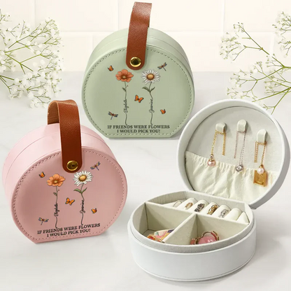 Birth Flower Grow An Old Friend - Personalized Jewelry Box With Handle