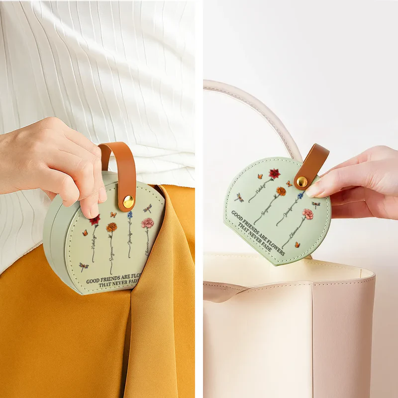 Birth Flower Grow An Old Friend - Personalized Jewelry Box With Handle