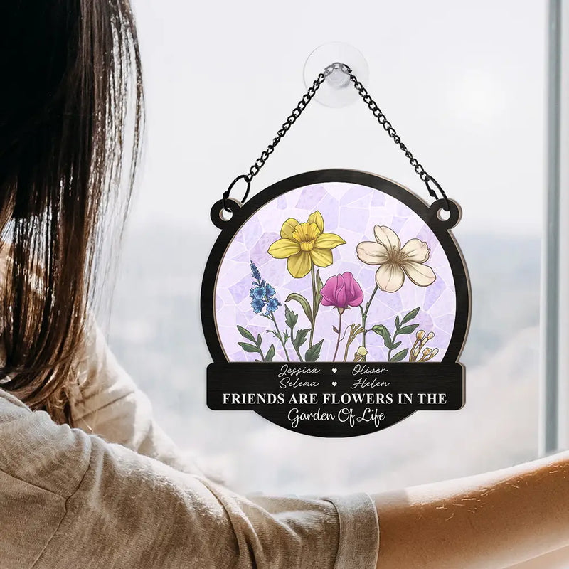 Người Yêu Chó - Chó Ngủ Trên Mặt Trăng - Suncatcher Cá Nhân 