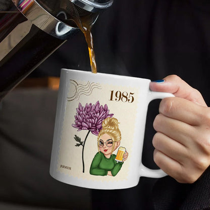 Birth Month Flowers Bloom Making The World A Better Place - Personalized Mug