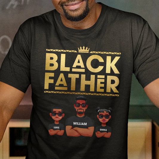 Black Father King Dope Dad - Personalized Shirt Shirts & Tops The Next Custom Gift