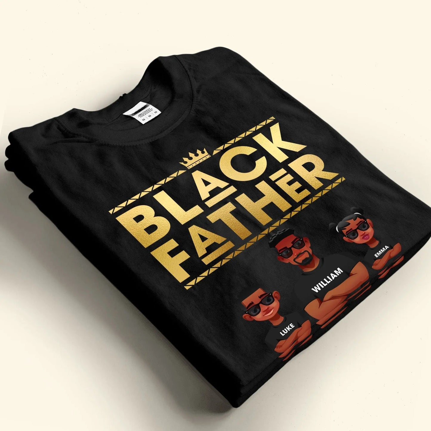 Black Father King Dope Dad - Personalized Shirt Shirts & Tops The Next Custom Gift