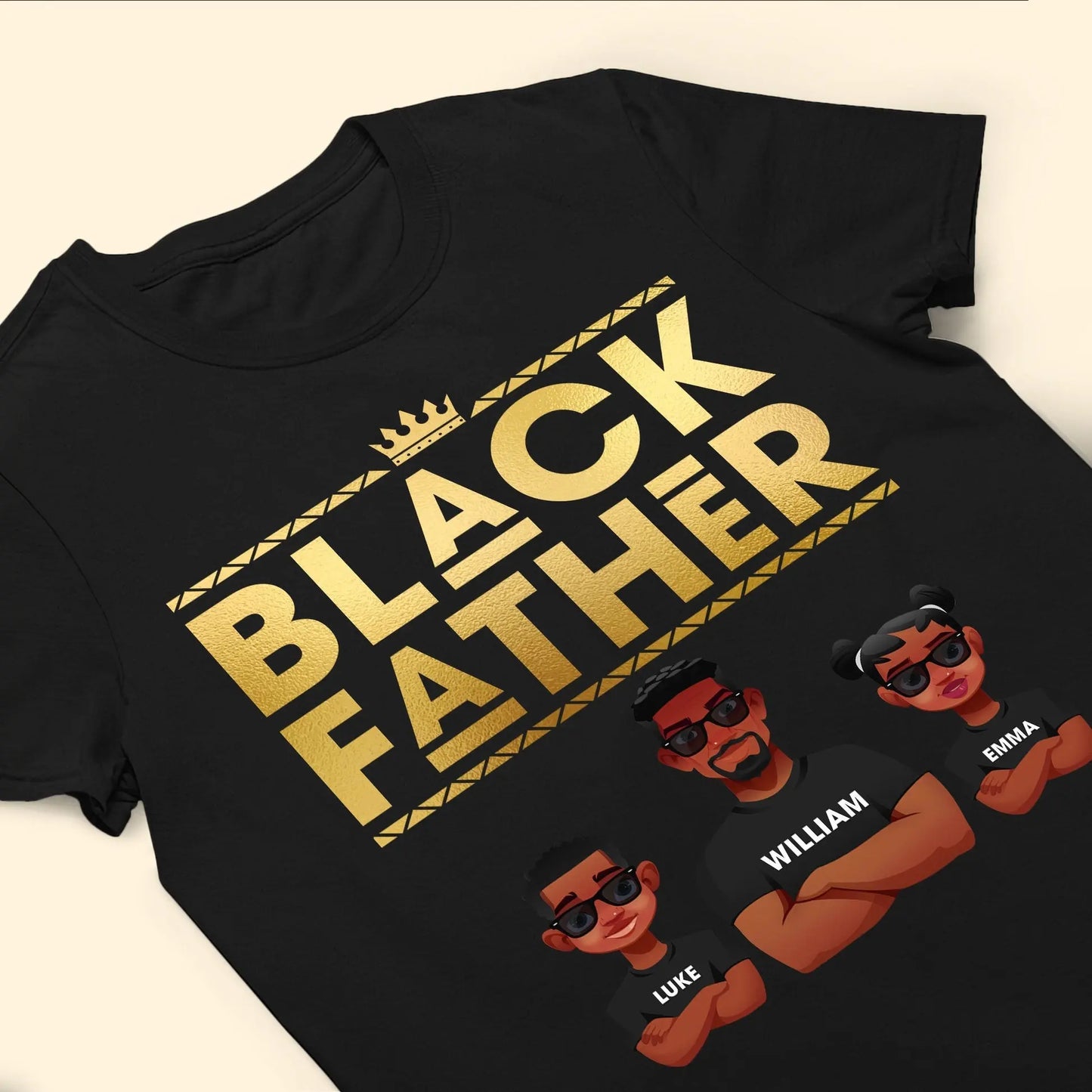 Black Father King Dope Dad - Personalized Shirt Shirts & Tops The Next Custom Gift