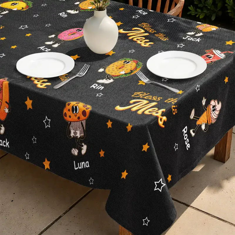 Bless This Mess - Personalized Tablecloth
